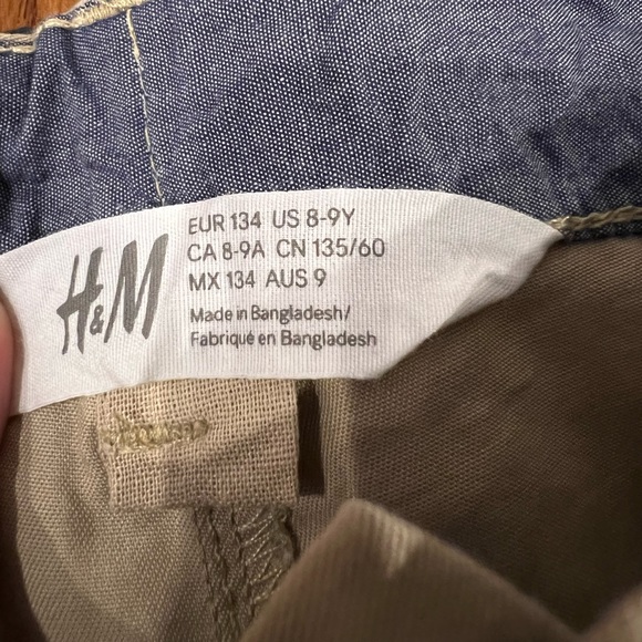 H&M Chinos (set of 2) Navy Blue and Khaki 8-9Y - Picture 6 of 16
